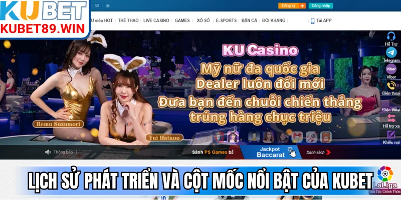 Lịch sử phát triển và những cột mốc nổi bật của KUBET