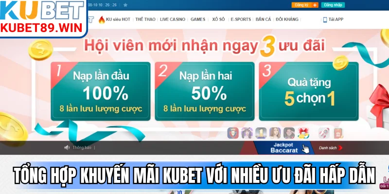 Tổng hợp khuyến mãi KUBET với nhiều ưu đãi hấp dẫn